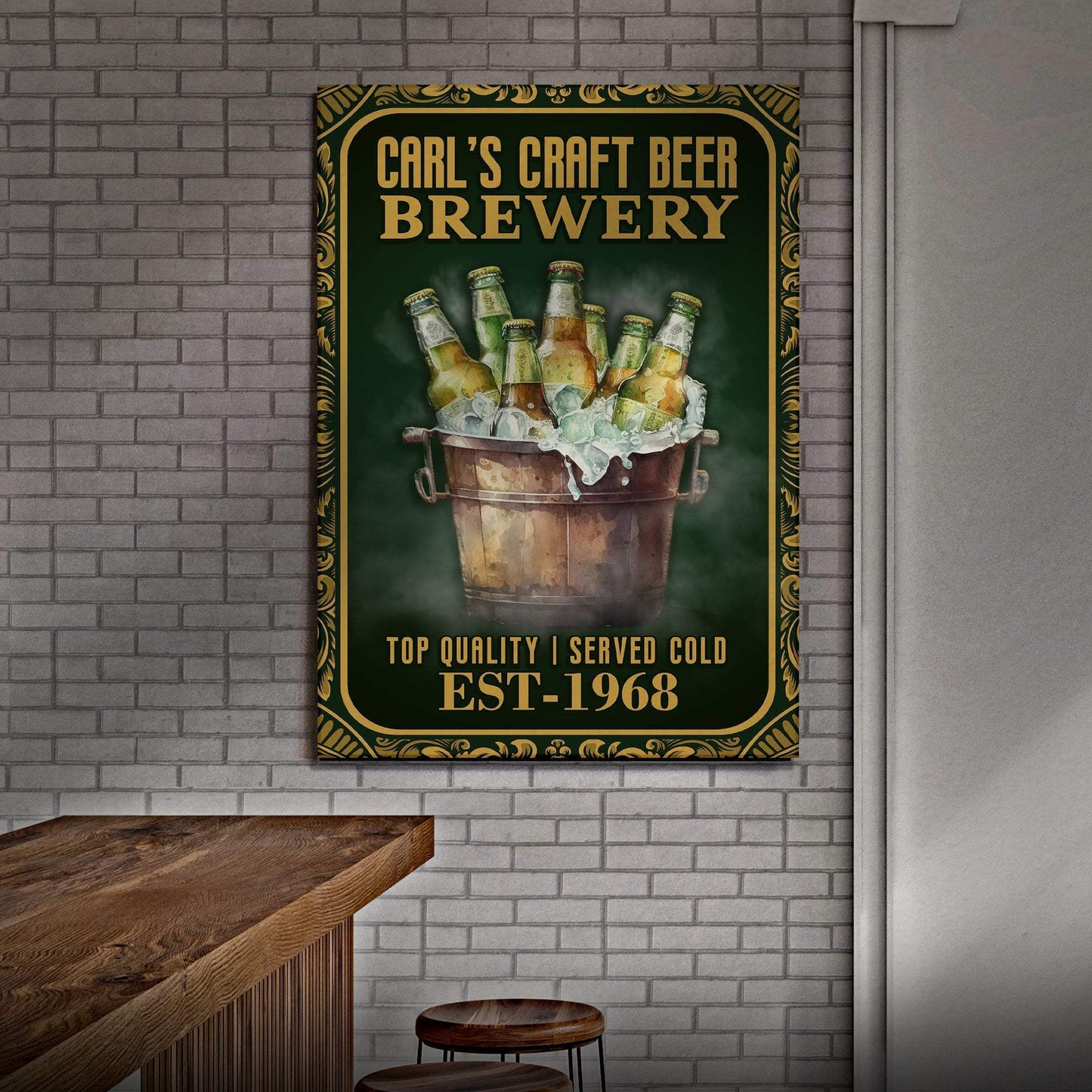 Craft Beer Brewery Sign - Tailored Canvases - Flyclothing LLC