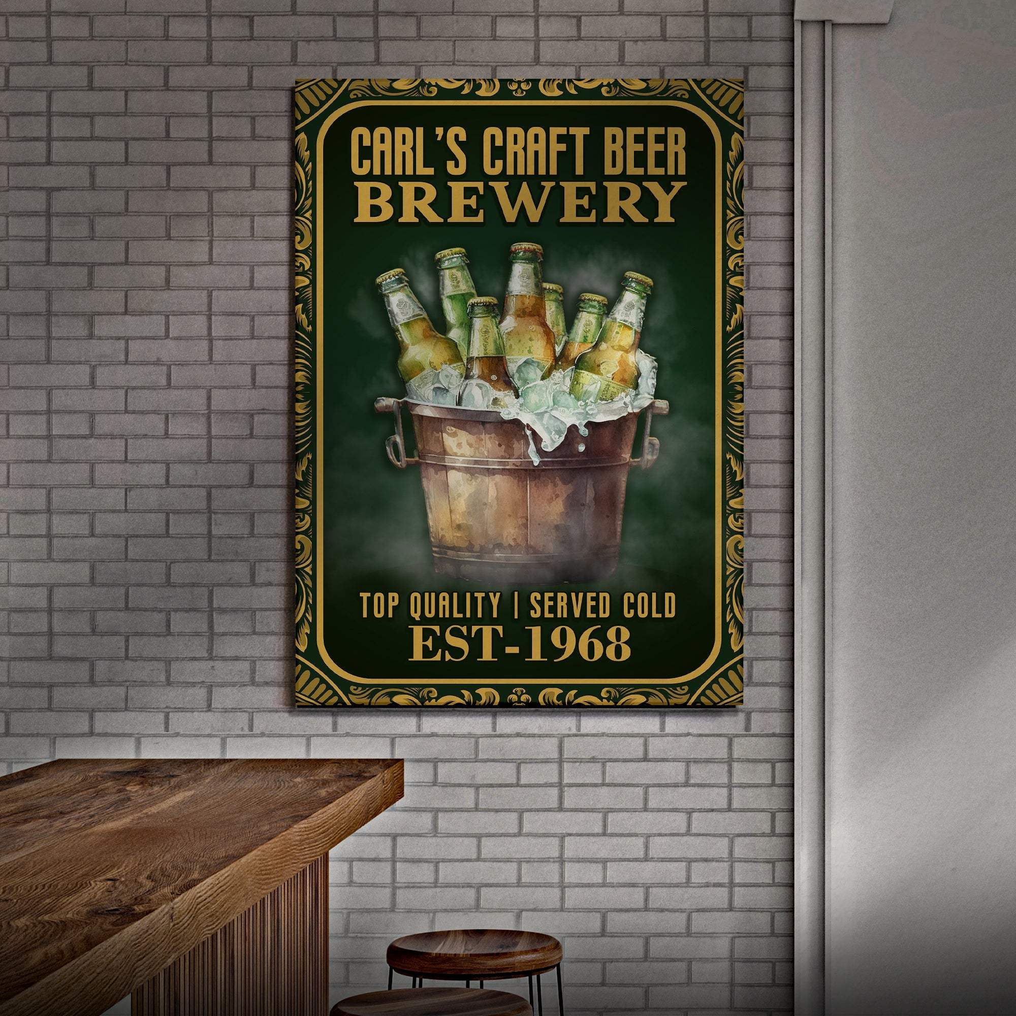 Craft Beer Brewery Sign - Tailored Canvases - Flyclothing LLC