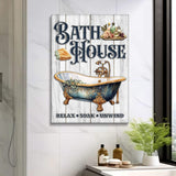 Relax Soak Unwind Bath House Sign - Tailored Canvases - Flyclothing LLC