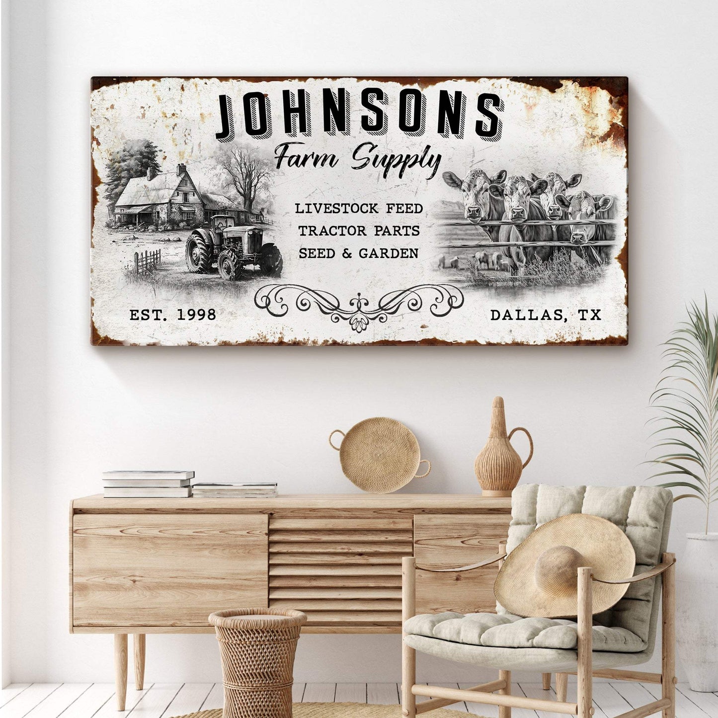 Family Farm Supply Sign - Tailored Canvases - Flyclothing LLC