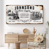 Family Farm Supply Sign - Tailored Canvases - Flyclothing LLC