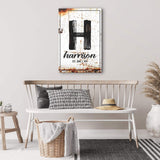Family Name Portrait Sign - Tailored Canvases - Flyclothing LLC