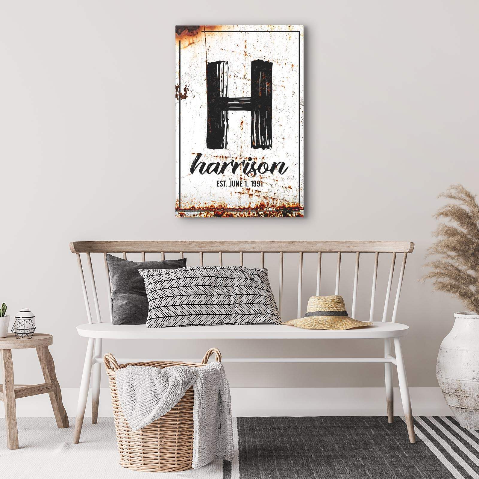 Family Name Portrait Sign - Tailored Canvases - Flyclothing LLC