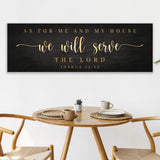 Joshua 24:15 - We Will Serve The Lord Sign III - Tailored Canvases - Flyclothing LLC