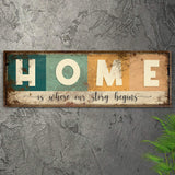 Home Is Where Our Story Begins Sign III - Tailored Canvases - Flyclothing LLC