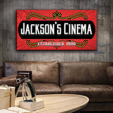 Family Cinema Sign III - Tailored Canvases - Flyclothing LLC