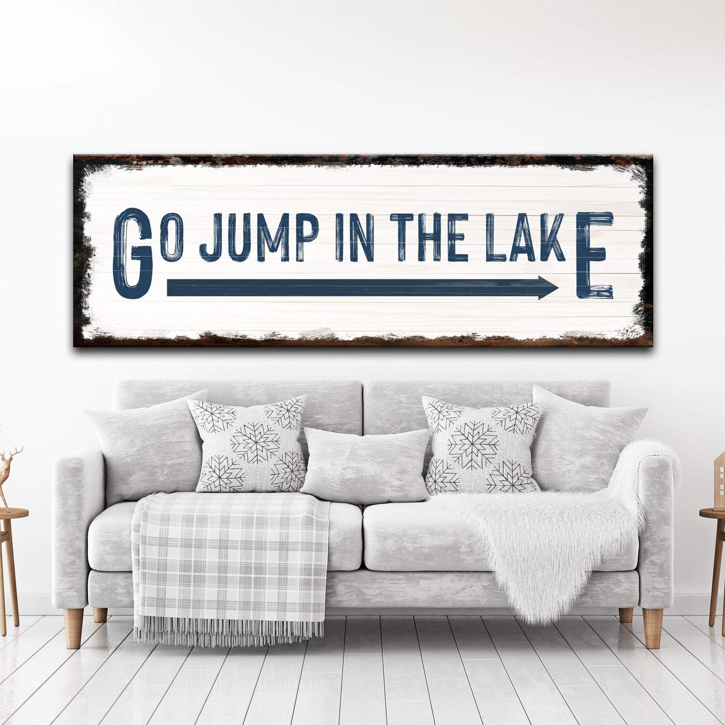 Go Jump In The Lake Sign - Tailored Canvases - Flyclothing LLC