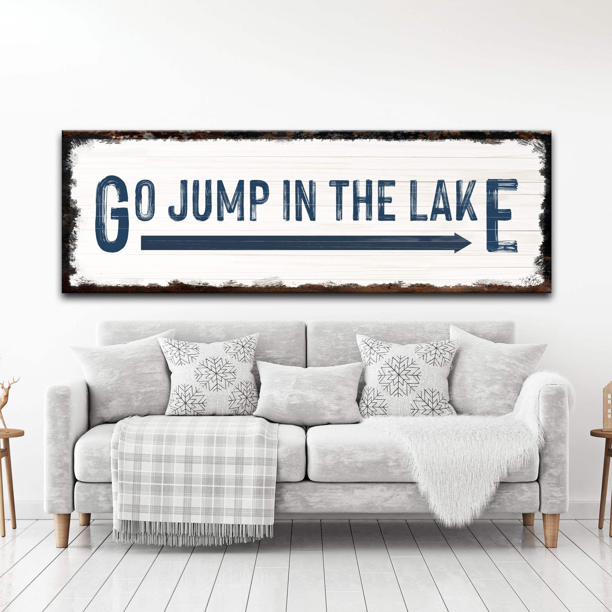 Go Jump In The Lake Sign - Tailored Canvases - Flyclothing LLC