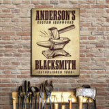 Custom Ironworks Blacksmith Sign - Tailored Canvases - Flyclothing LLC