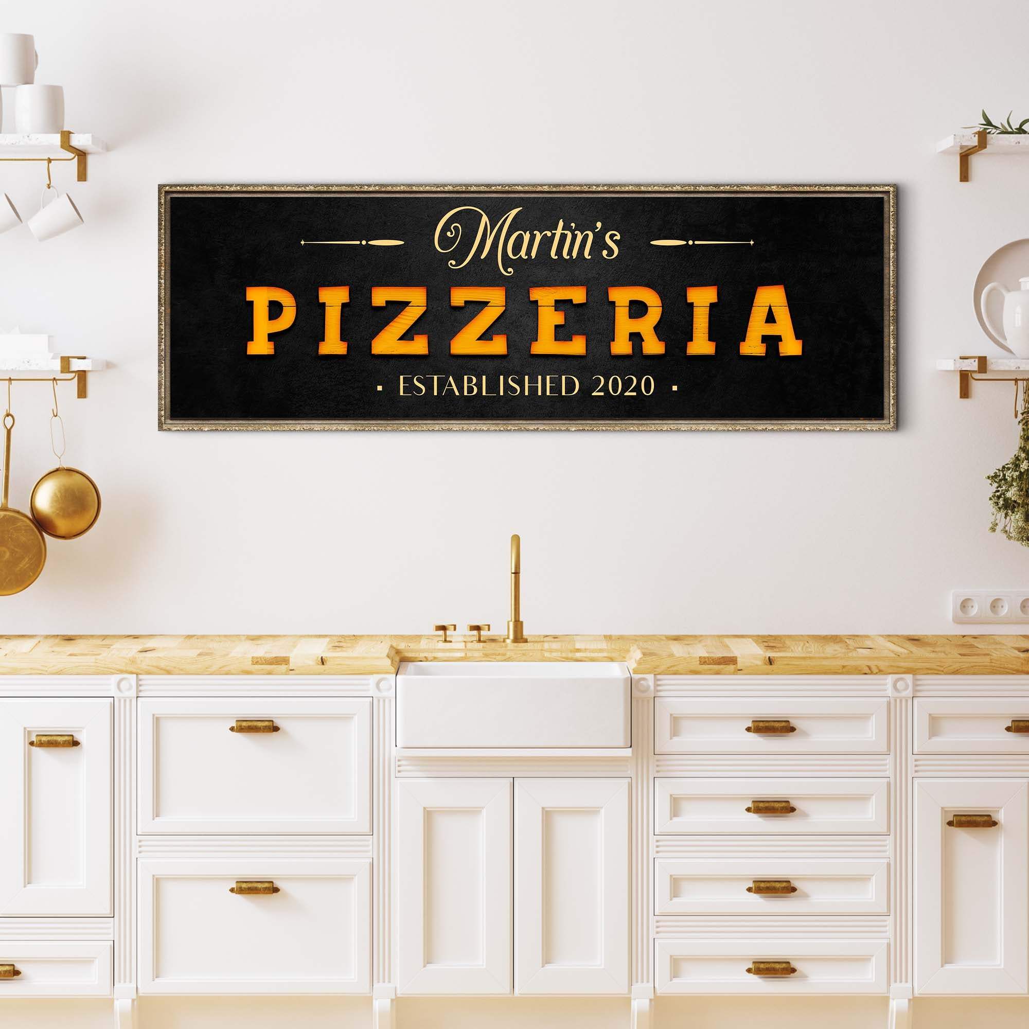 Wood Pizzeria Sign - Tailored Canvases - Flyclothing LLC