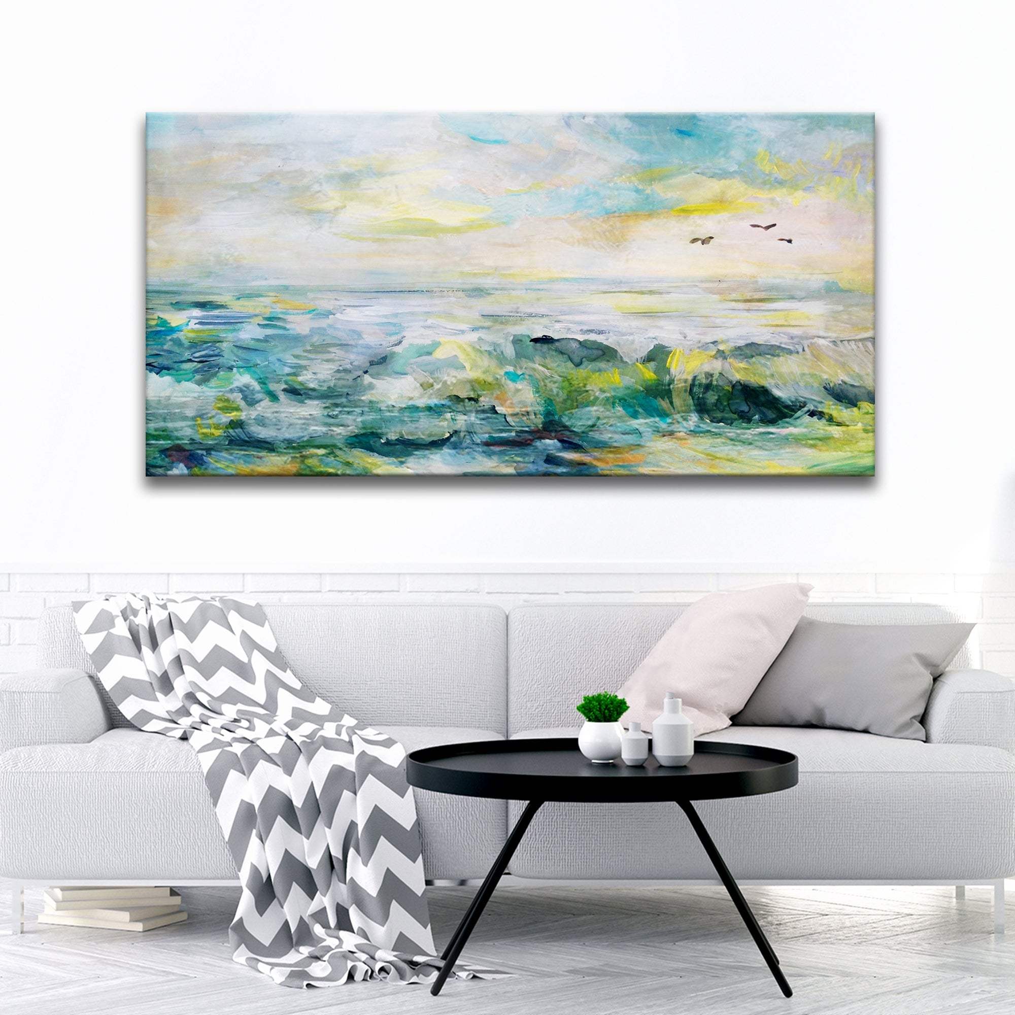 Rocks, Sea, And Sky Canvas Wall Art - Tailored Canvases - Flyclothing LLC