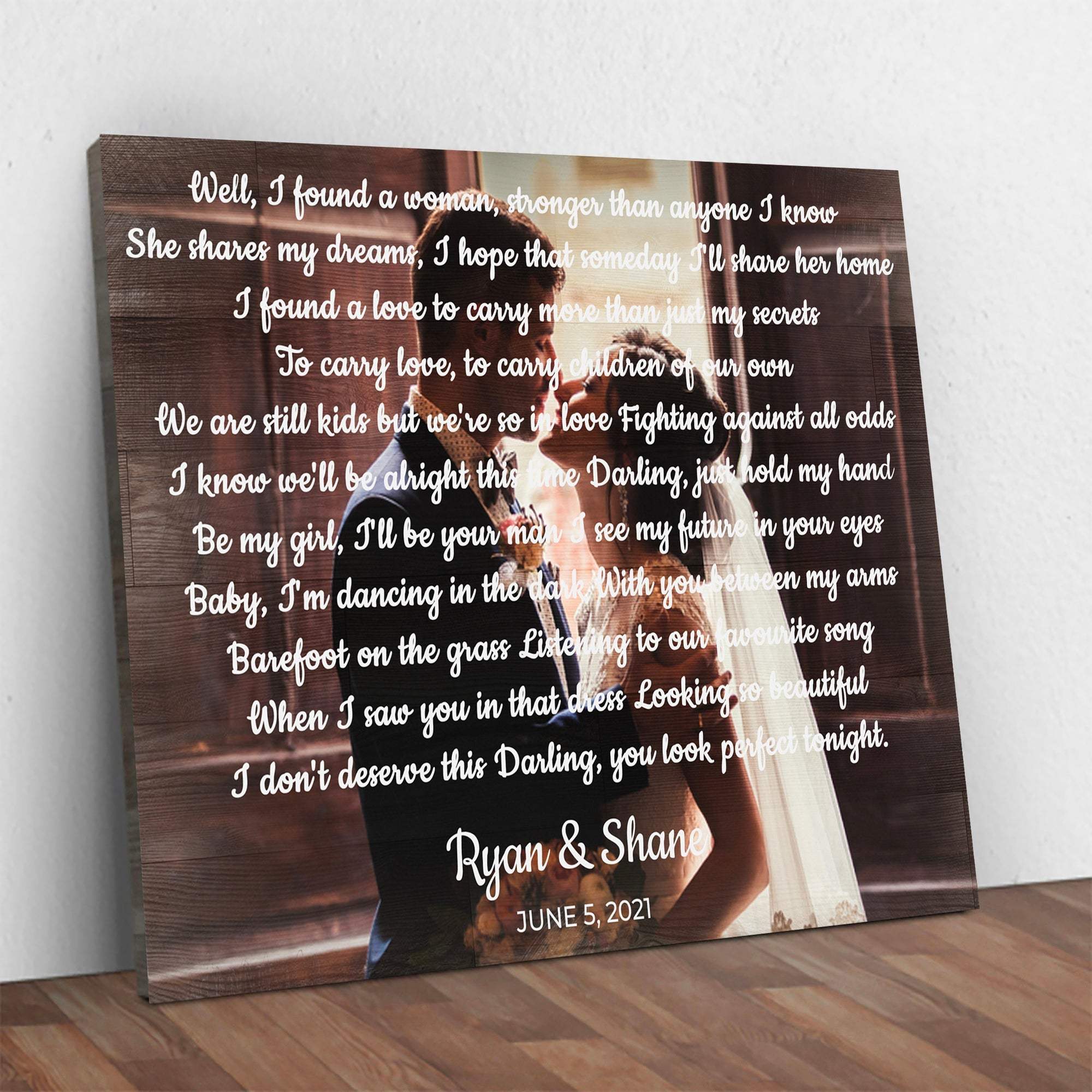 Wedding Song Sign - Tailored Canvases - Flyclothing LLC