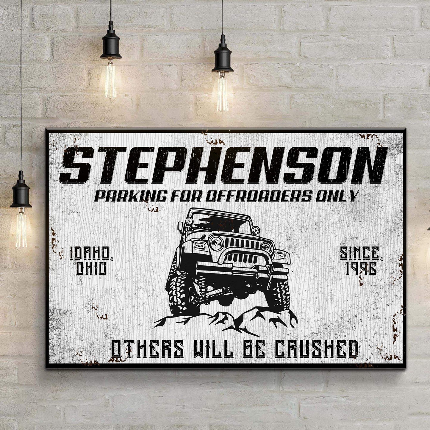Parking For Offroaders Only Jeep Sign - Tailored Canvases - Flyclothing LLC