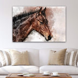 Horse Watercolor Canvas Wall Art - Tailored Canvases - Flyclothing LLC