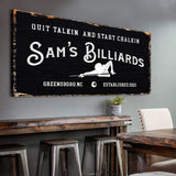 Billiards Room Sign - Tailored Canvases - Flyclothing LLC