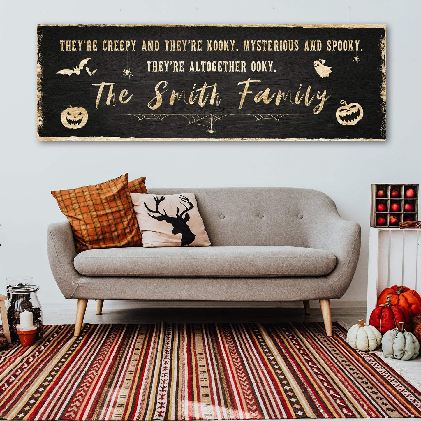 Creepy Family Sign - Tailored Canvases - Flyclothing LLC