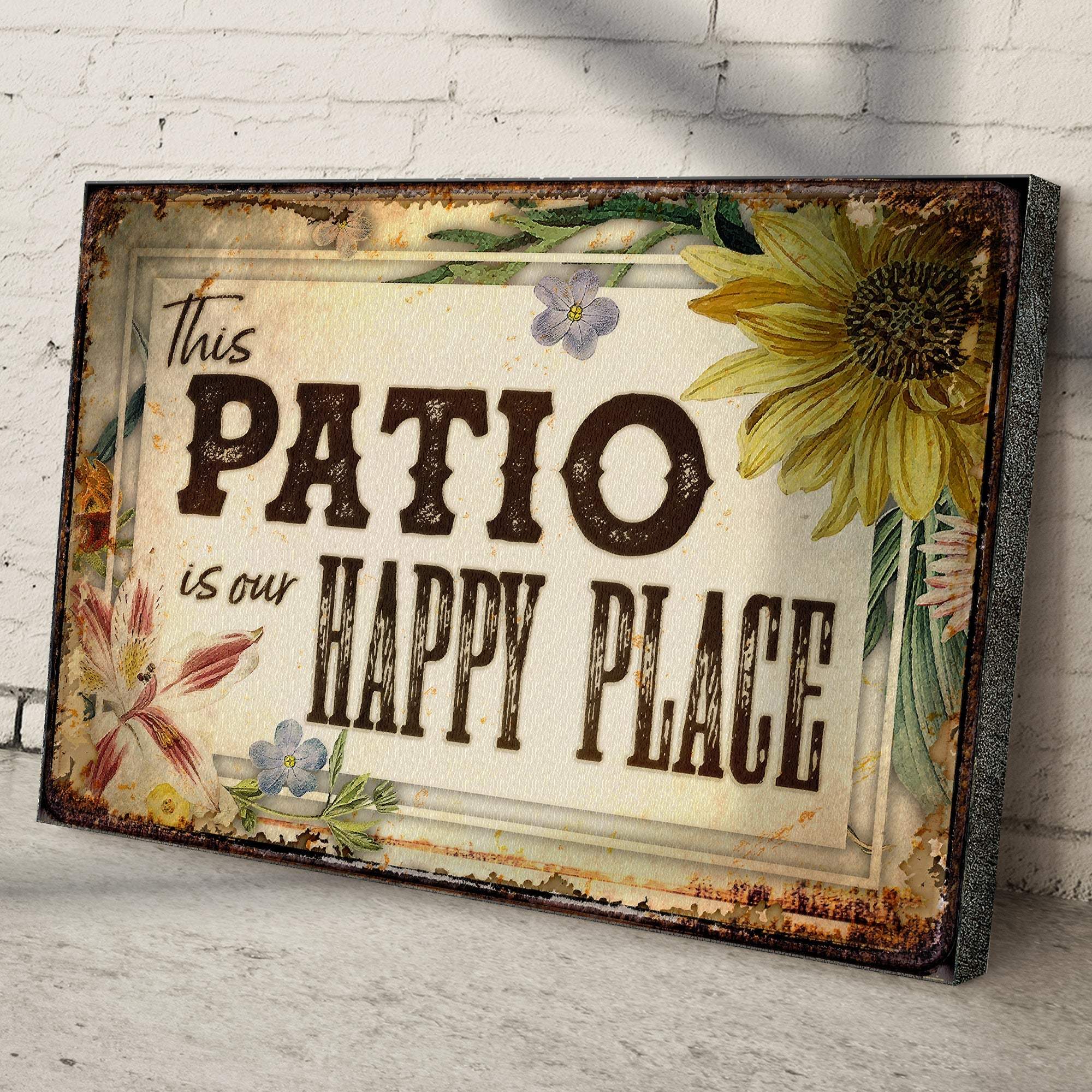 This Patio Is Our Happy Place Sign - Tailored Canvases - Flyclothing LLC