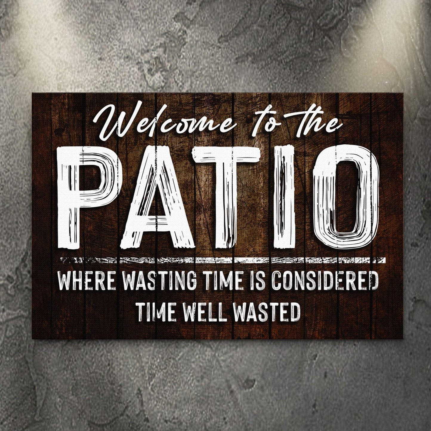 Welcome To The Patio Sign - Tailored Canvases - Flyclothing LLC