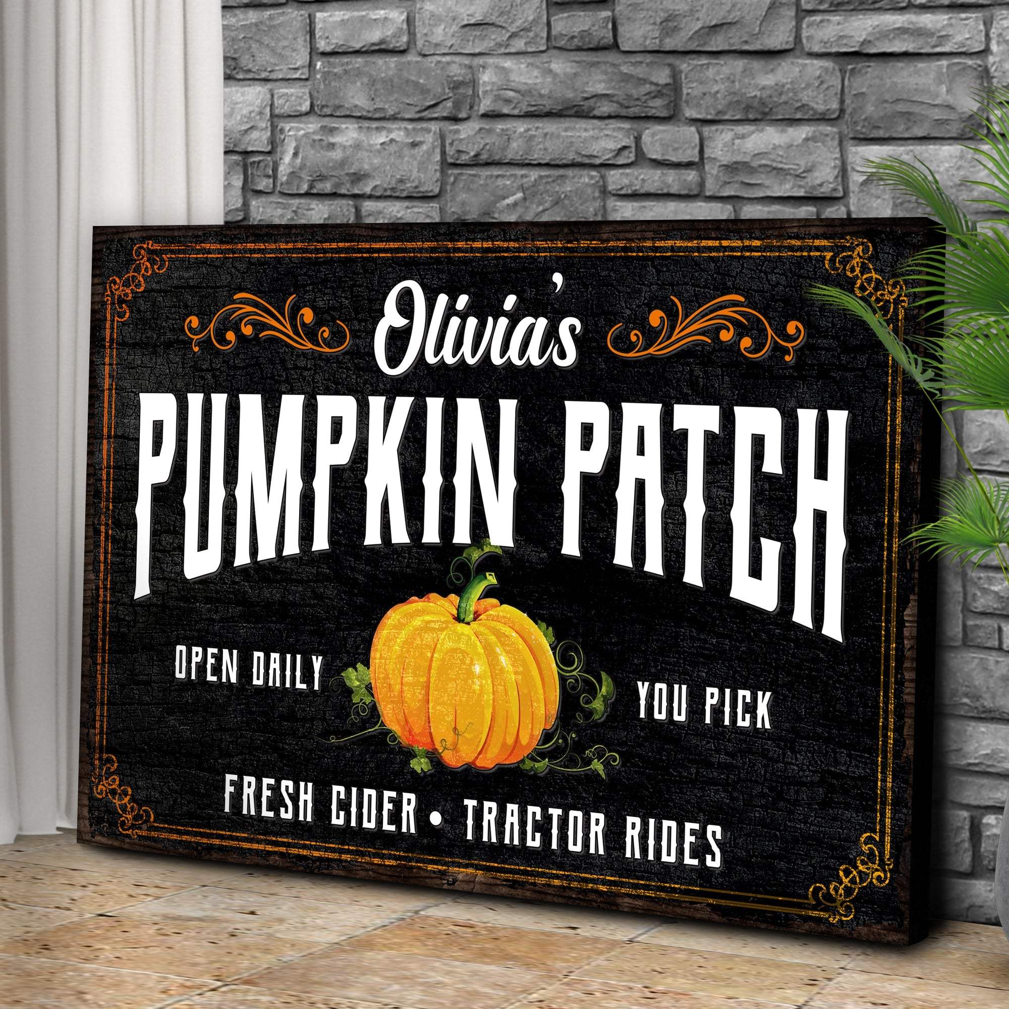 Pumpkin Patch Sign IV - Tailored Canvases - Flyclothing LLC