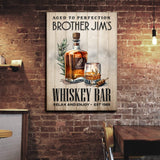 Aged To Perfection Whiskey Bar Sign - Tailored Canvases - Flyclothing LLC