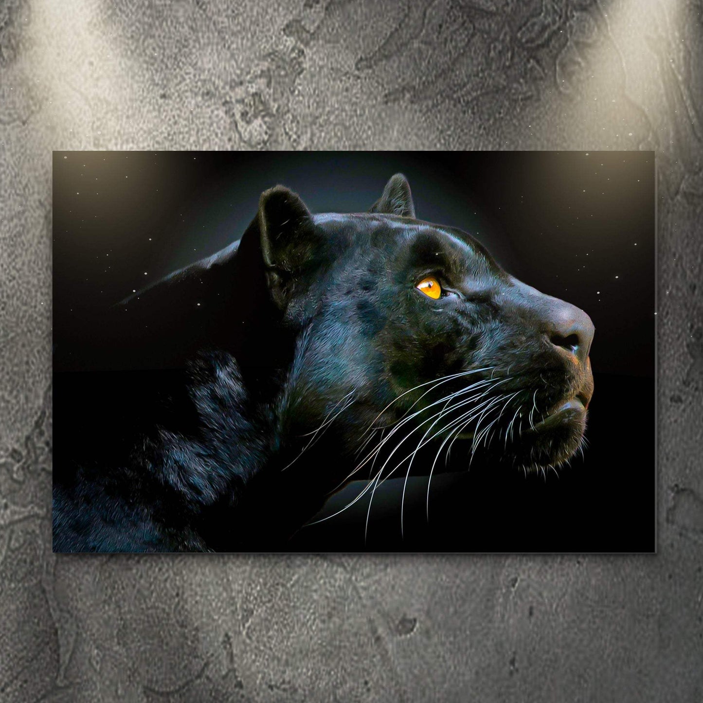 Black Panther Head Canvas Wall Art - Tailored Canvases - Flyclothing LLC