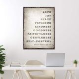 Galatians 5:22-23 - The Fruit Of The Spirit Sign IV - Tailored Canvases - Flyclothing LLC