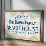 Welcome To Family Beach House Sign II - Tailored Canvases - Flyclothing LLC