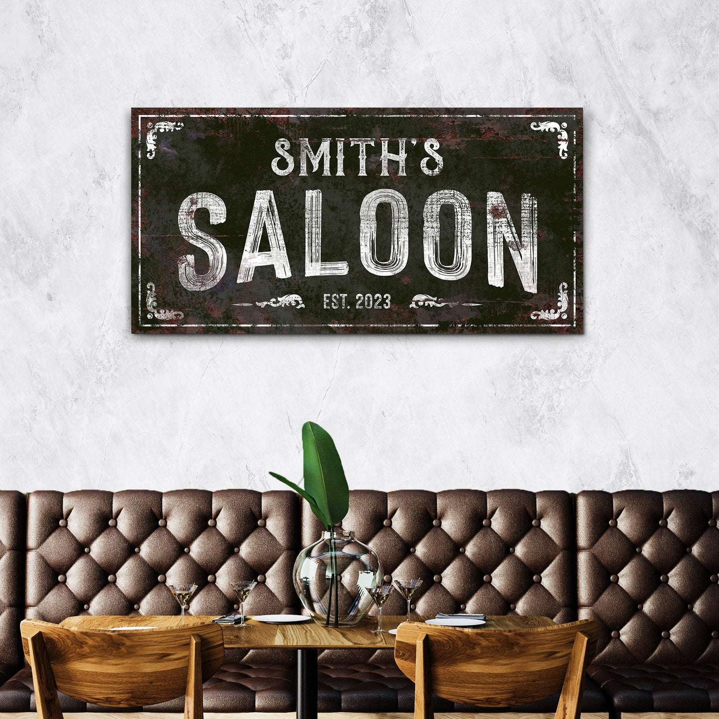 Family Saloon Vintage Sign - Tailored Canvases - Flyclothing LLC