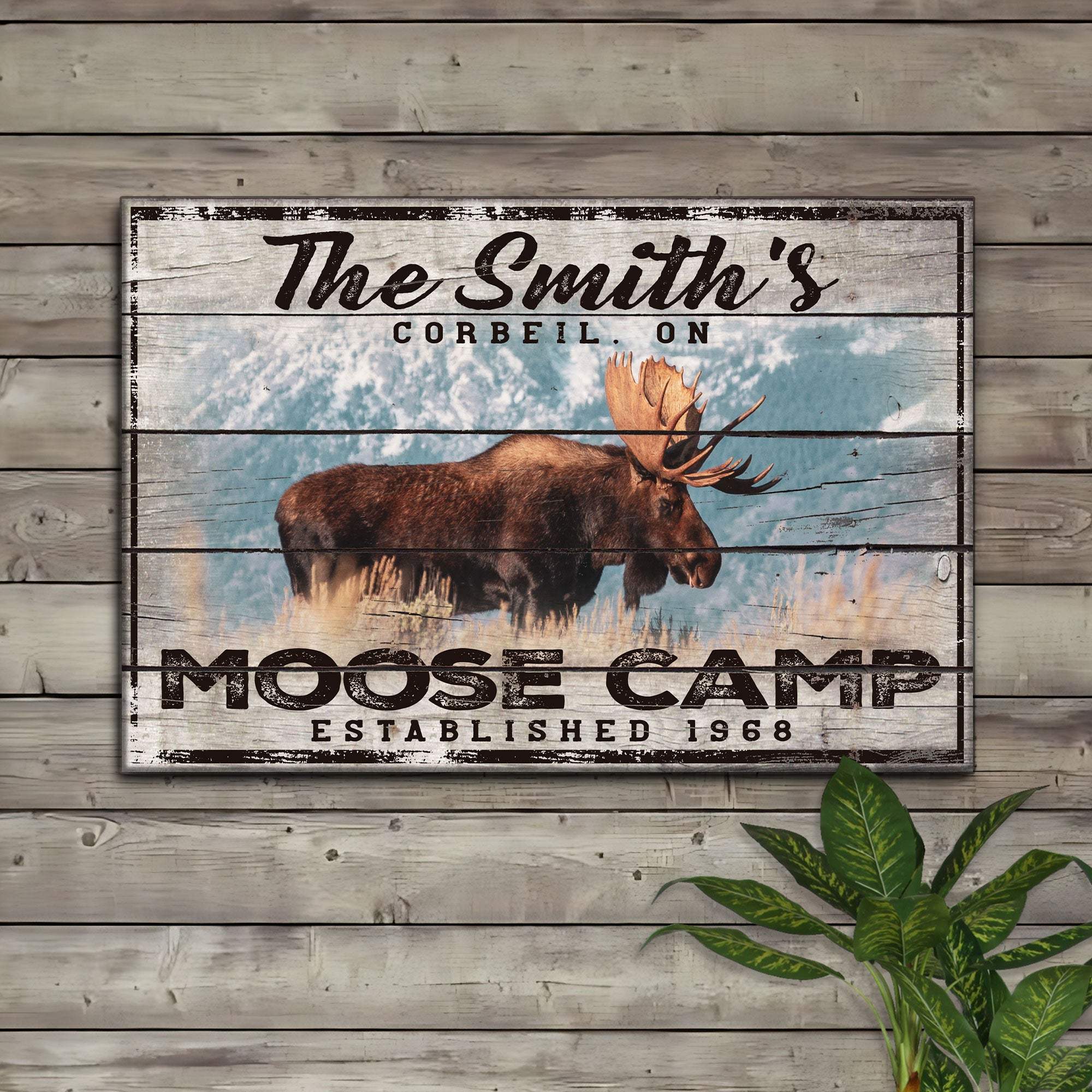 Moose Camp Sign - Tailored Canvases - Flyclothing LLC
