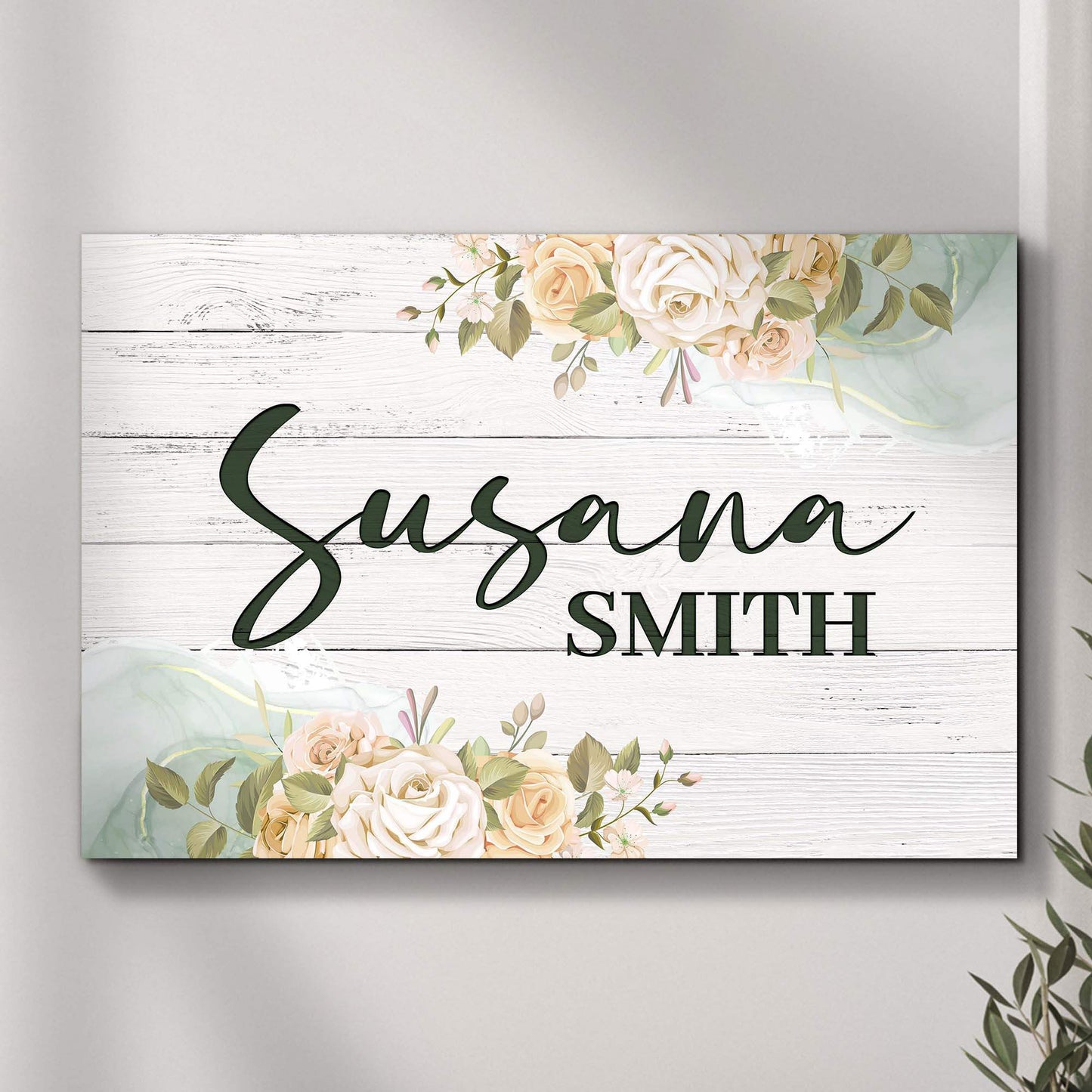 Floral Girls Room Sign - Tailored Canvases - Flyclothing LLC