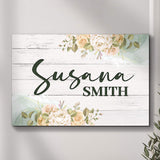Floral Girls Room Sign - Tailored Canvases - Flyclothing LLC