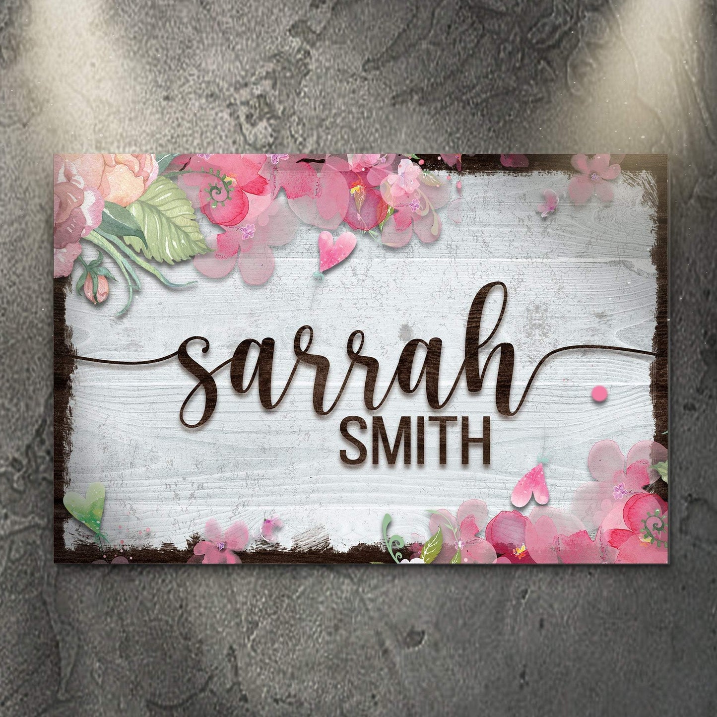 Floral Kids Room Sign - Tailored Canvases - Flyclothing LLC