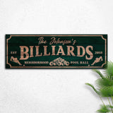 Neighborhood Pool Hall Billiards Sign - Tailored Canvases - Flyclothing LLC