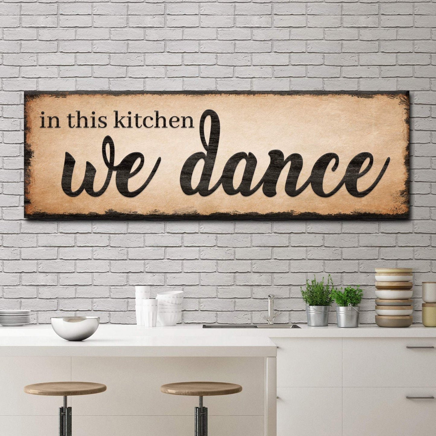 In This Kitchen We Dance Sign III - Tailored Canvases - Flyclothing LLC