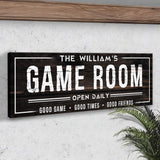 Game Room Dark Wood Sign - Tailored Canvases - Flyclothing LLC
