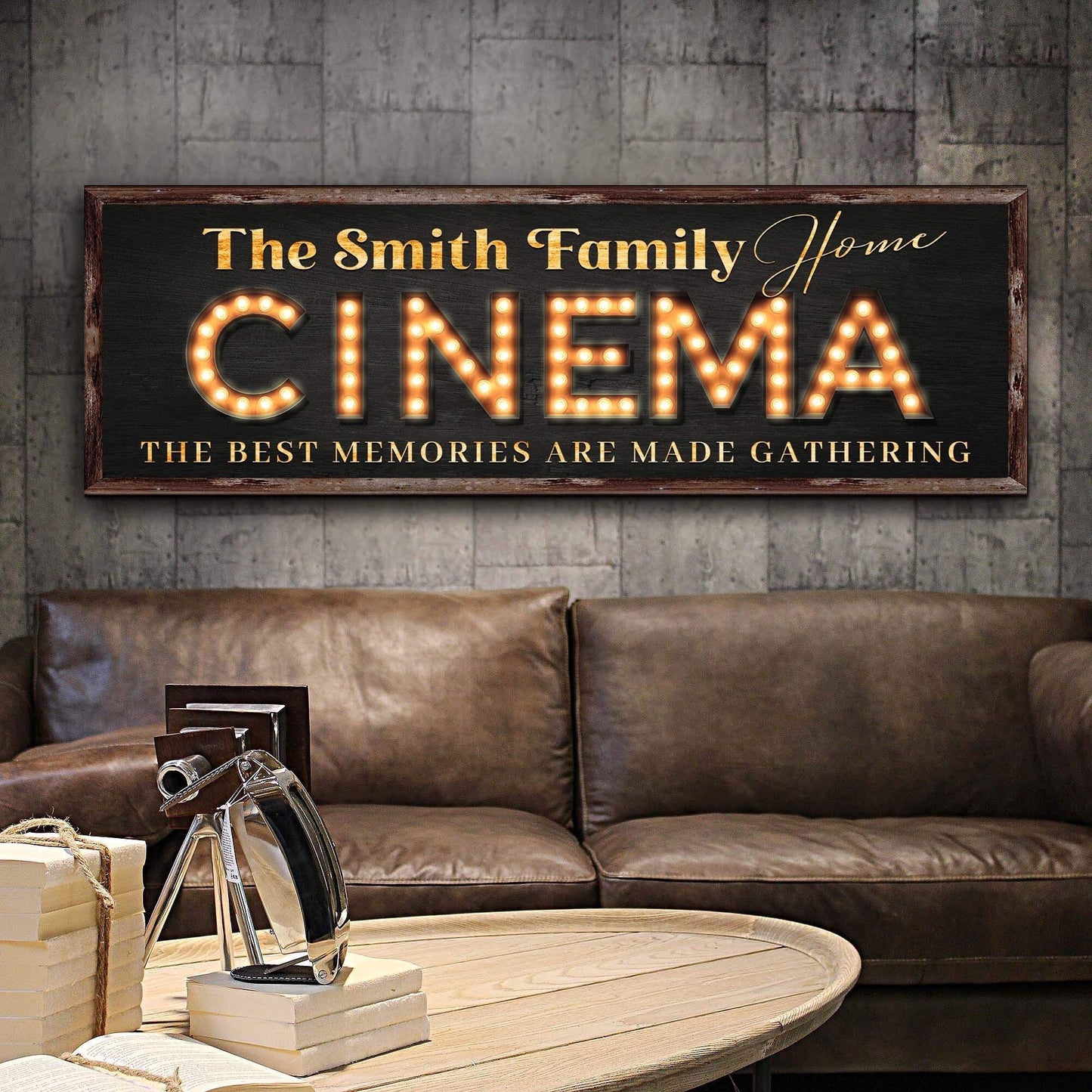 Family Home Cinema Sign - Tailored Canvases - Flyclothing LLC