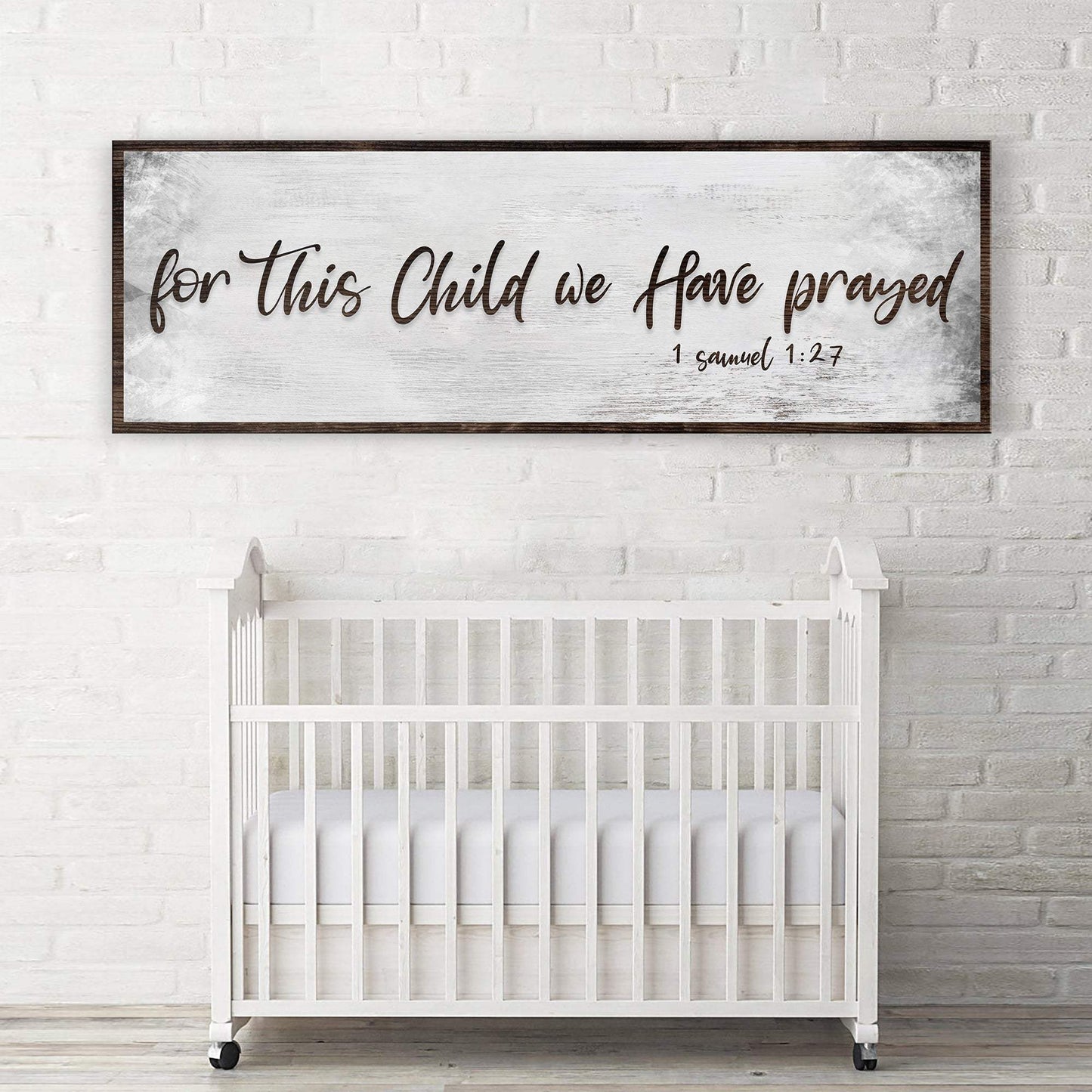 1 Samuel 1:27 - For This Child We Have Prayed Sign III - Tailored Canvases - Flyclothing LLC