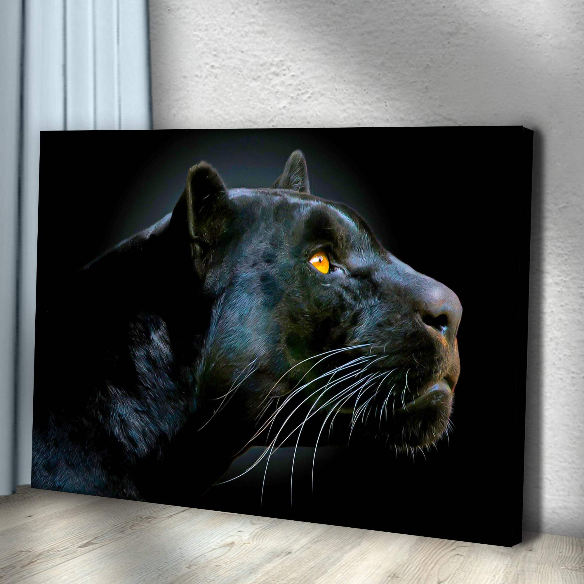 Black Panther Head Canvas Wall Art - Tailored Canvases - Flyclothing LLC