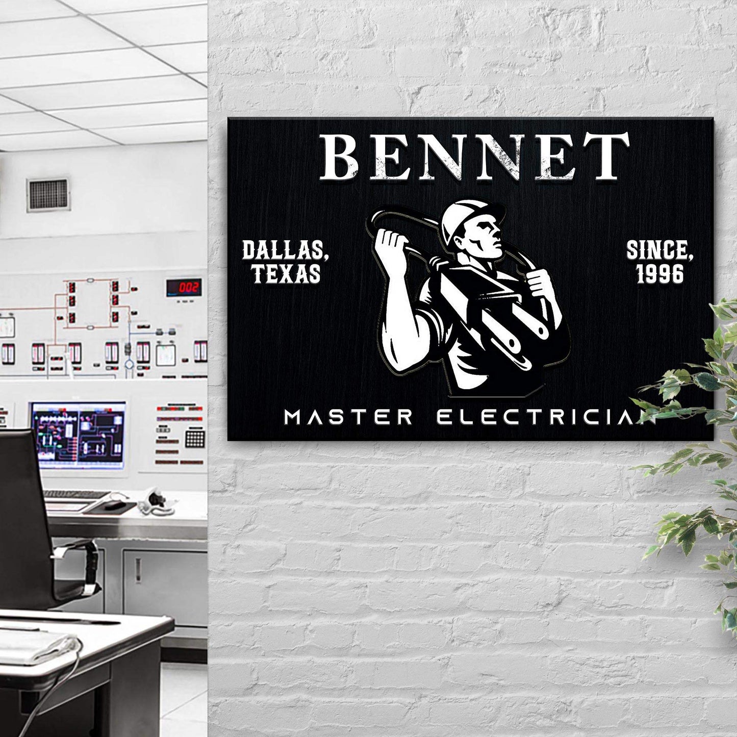 Master Electrician Sign - Tailored Canvases - Flyclothing LLC