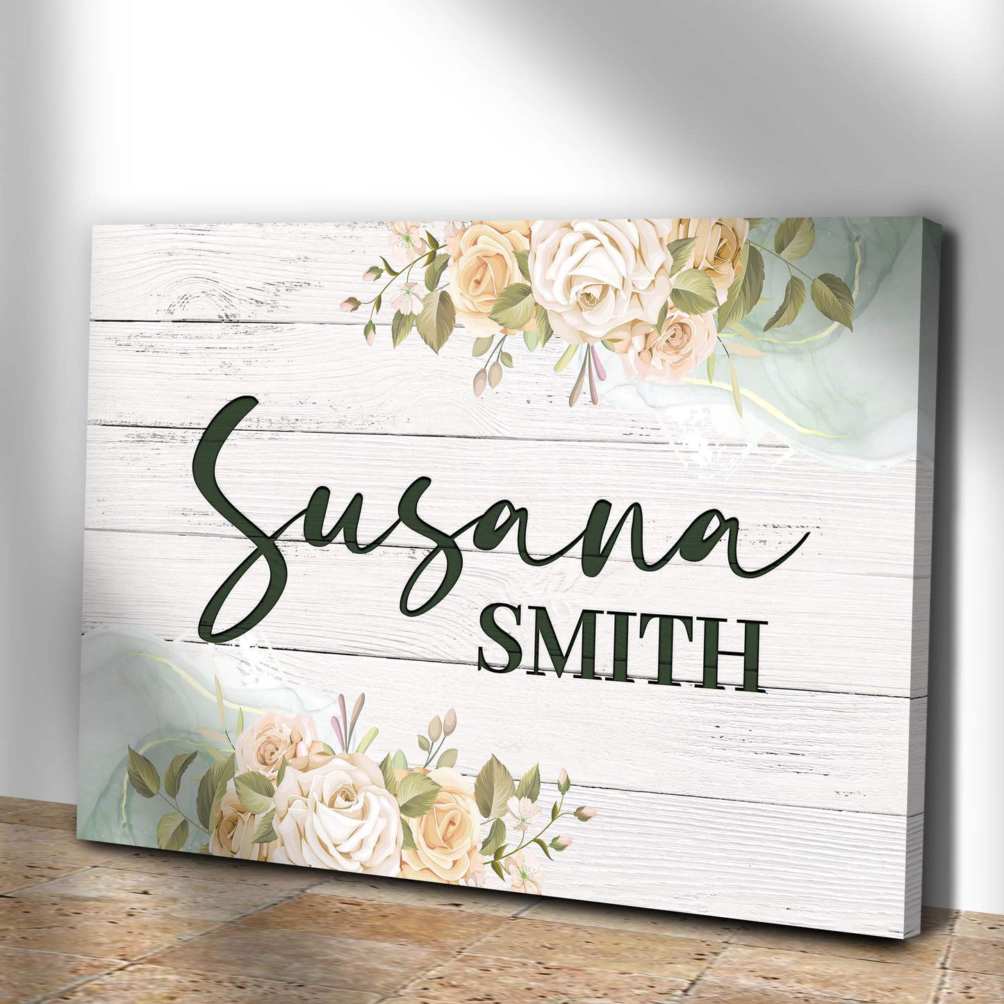 Floral Girls Room Sign - Tailored Canvases - Flyclothing LLC