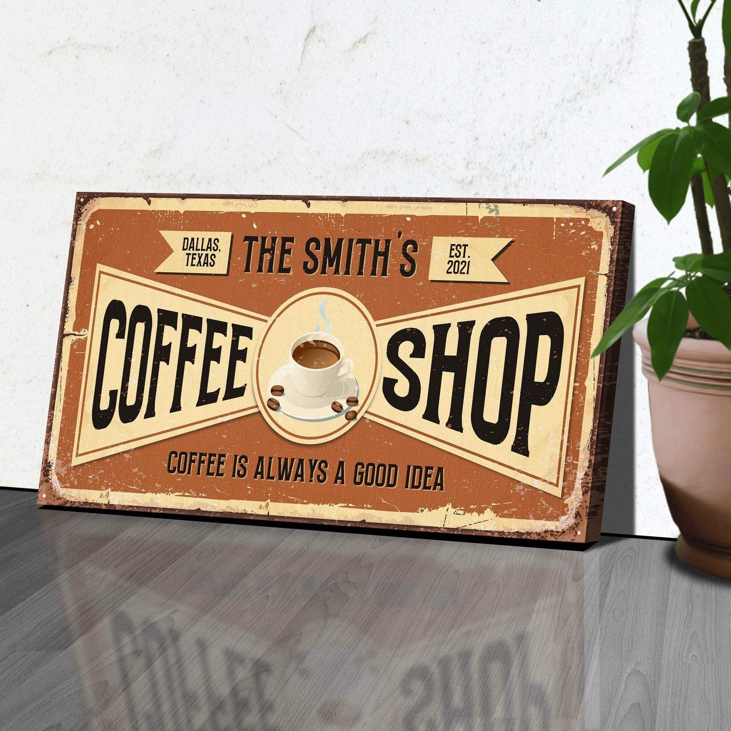 Coffee Shop Sign IV - Tailored Canvases - Flyclothing LLC