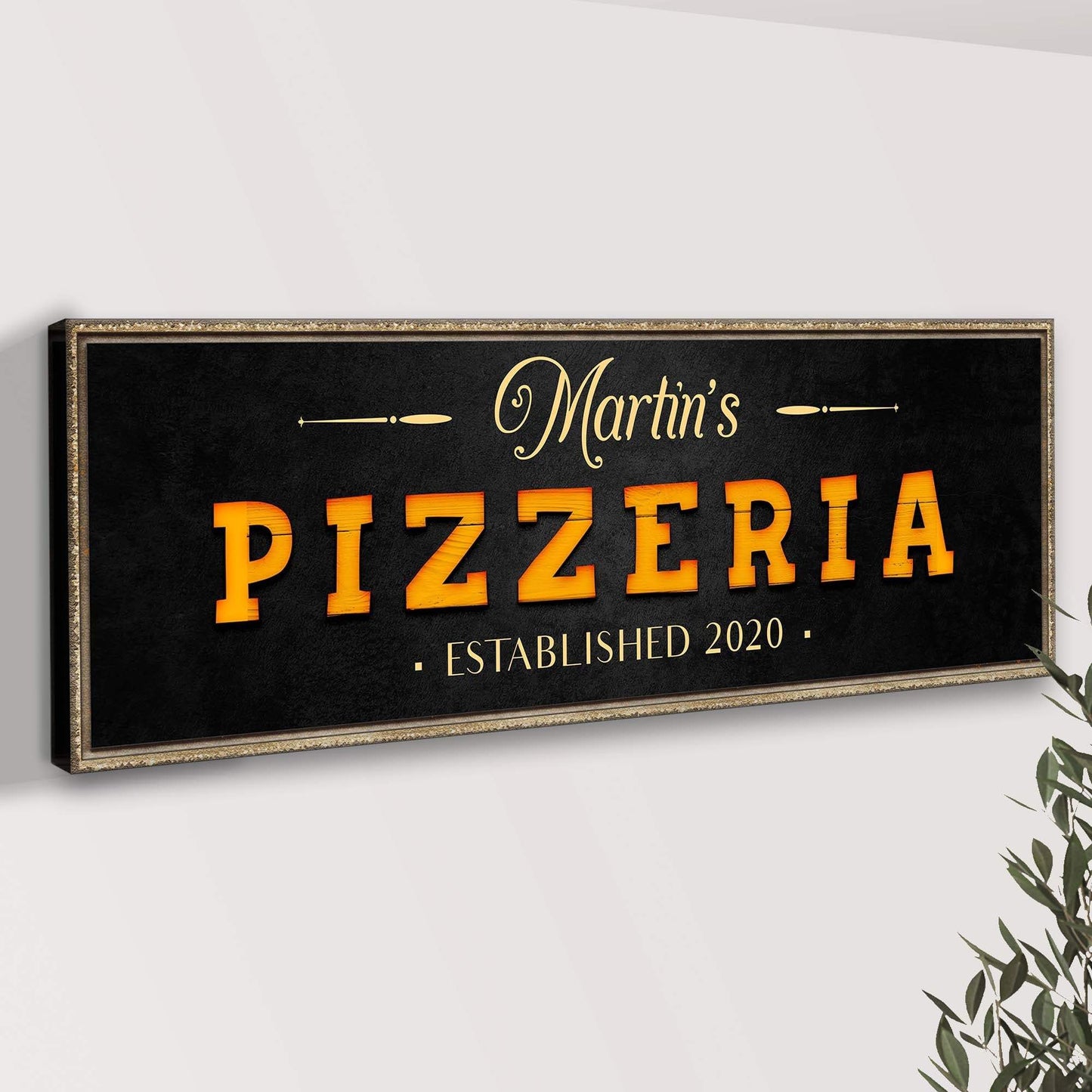 Wood Pizzeria Sign - Tailored Canvases - Flyclothing LLC