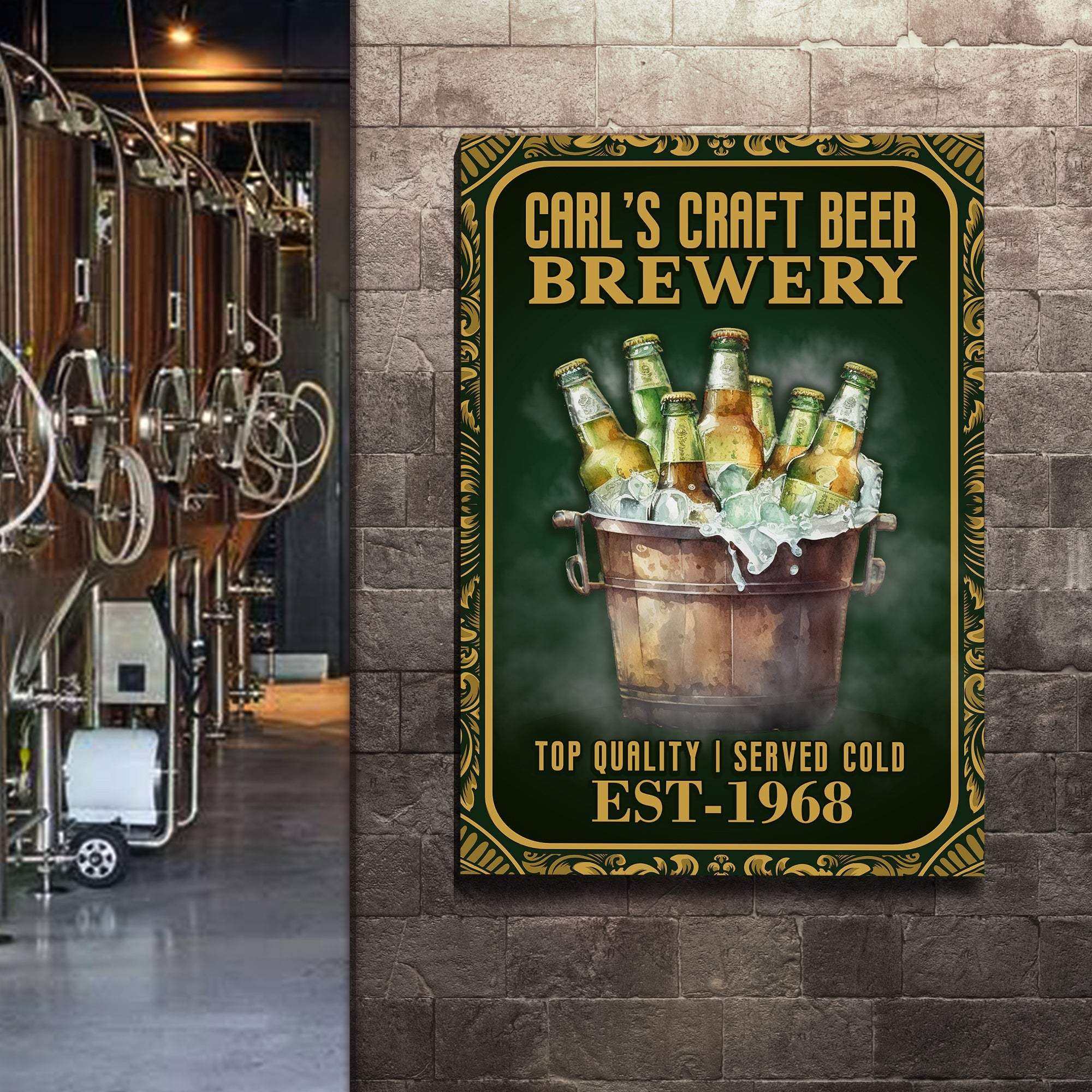 Craft Beer Brewery Sign - Tailored Canvases - Flyclothing LLC