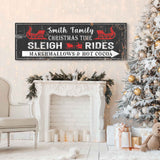 Christmas Sleigh Rides Sign - Tailored Canvases - Flyclothing LLC
