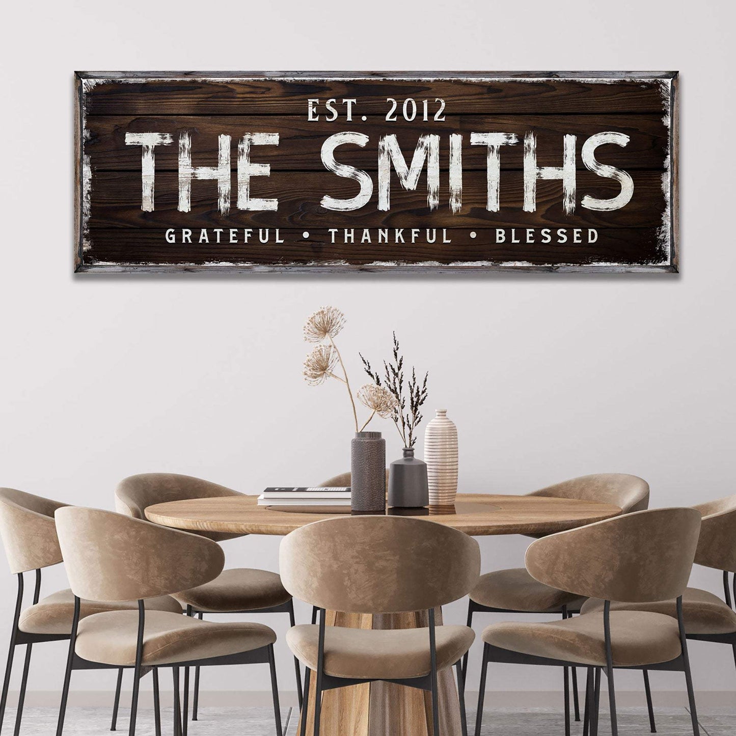 Thanksgiving Family Sign II - Tailored Canvases - Flyclothing LLC