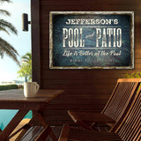 Pool And Patio Sign - Tailored Canvases - Flyclothing LLC
