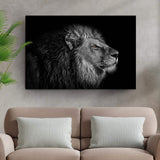Black And White Lion Head Canvas Wall Art - Tailored Canvases - Flyclothing LLC