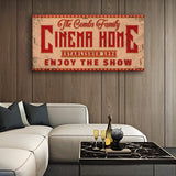 Enjoy The Show Family Cinema Home Sign - Tailored Canvases - Flyclothing LLC