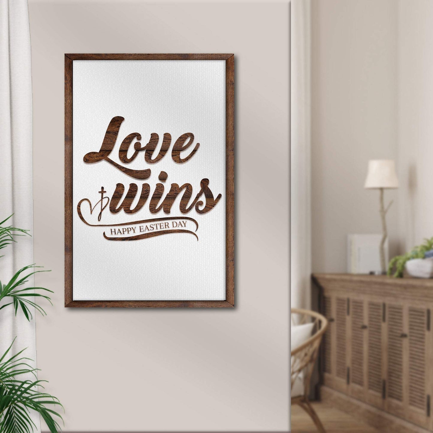 Easter Love Wins Sign - Tailored Canvases - Flyclothing LLC