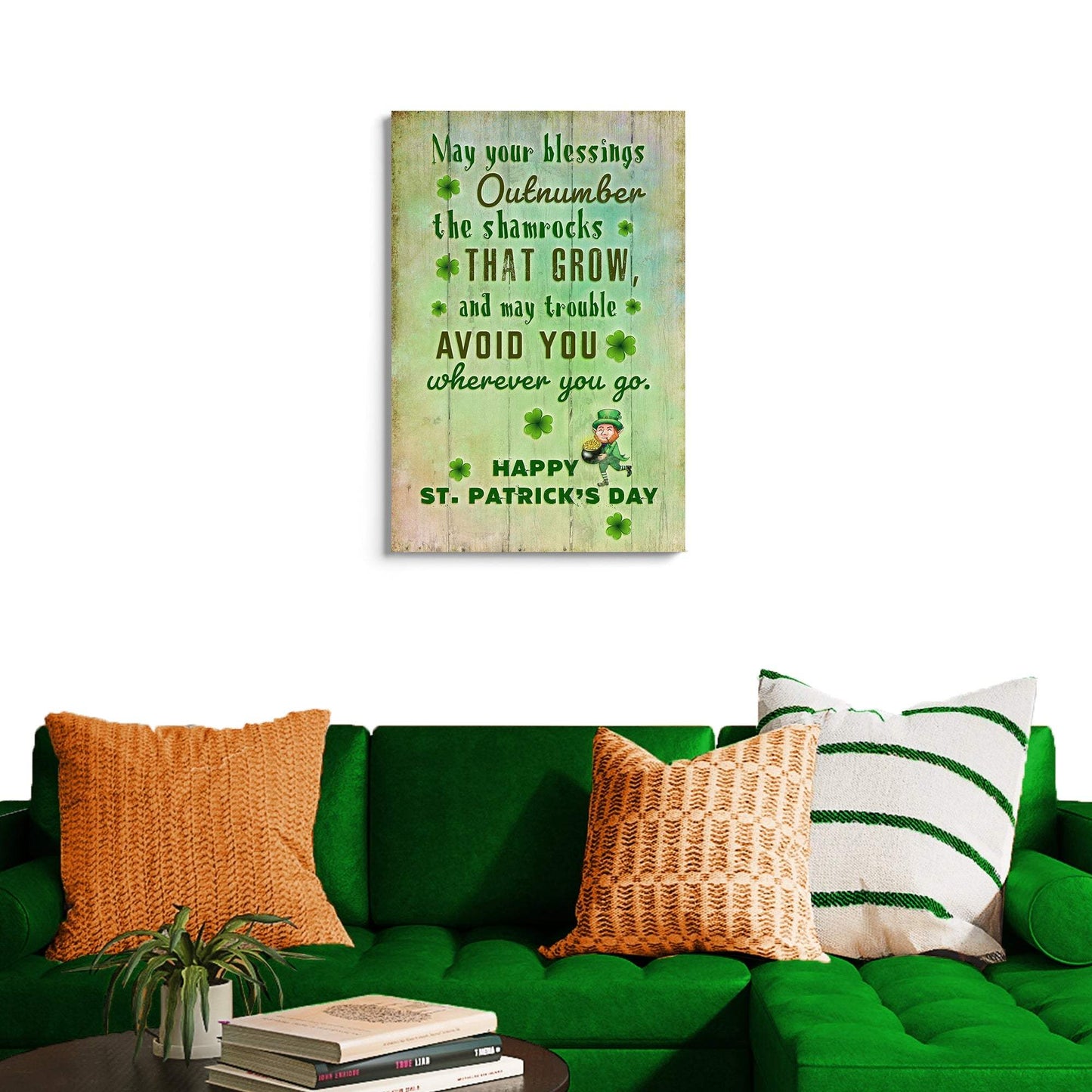 St. Patrick's Day Blessings Sign - Tailored Canvases - Flyclothing LLC